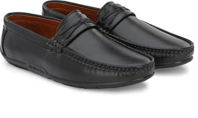 KILLER KL8051 Lightweight Comfort Extra Soft Summer Trendy Premium Stylish Loafers For Men(Black , 8)
