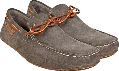 HX London moccasins casuals Loafers For Men(Khaki , 6)