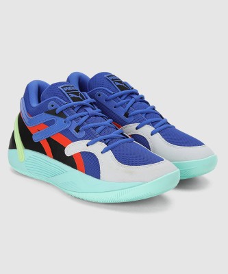 PUMA TRC Blaze Court Basketball Shoes For Men(Green , 8)