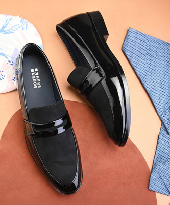 HERE&NOW Slip On For Men(Black , 6)