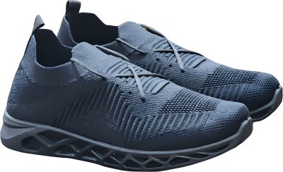 NKN smart comfortable light weight casual walking running shoes Outdoors For Men(Black)