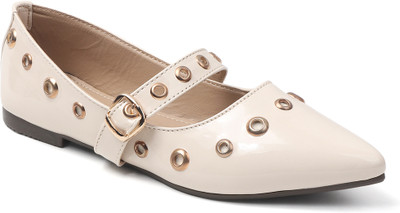 LAVIE Bellies For Women(Off White , 8)