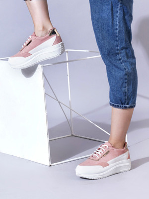 PLANET WALK Sneakers Lightweight, Breathable, Comfortable Everyday Cushioned Insole Sneakers For Women(Beige , 6)