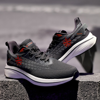 Cult Active Running Shoes, Breathable Mesh Upper, Enhanced Cushioning Running Shoes For Men(Grey , 9)