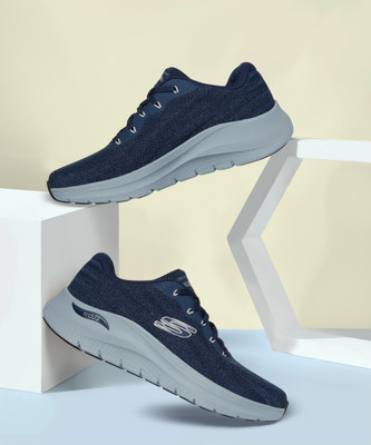 Skechers Skechers ARCH FIT 2.0 - ROAD WAVE Casual Sneakers for Mens, Navy- 232701-NVY Sneakers For Men(Blue , 12)