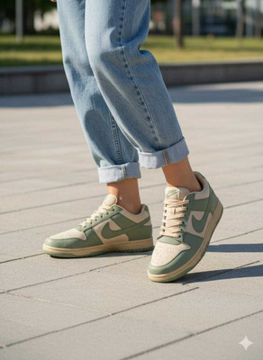 RODEXXO Men's Trending Casual Sneaker Shoes Casuals For Men(Green, Tan , 8)