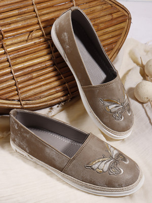 Denill Bellies For Women(Grey , 4)