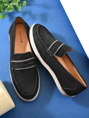 PROVOGUE SS26 Men's Casual Loafers Loafers For Men(Black , 7)