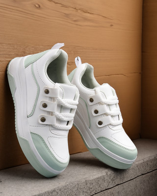 Lutton Stylish Women’s Lace-up Sneakers | Easy to Wear & Comfortable for Daily Use Sneakers For Women(Multicolor , 3)