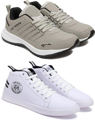 WINGSCRAFT DRACKFOOT Latest Stylish Casual sport shoes for men Casuals For Men(White, Beige , 9)