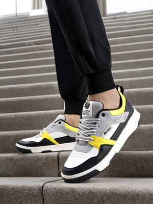 bacca bucci 1.0 The Pinnacle of Street-Smart Sneakers Sneakers For Men(Yellow , 8)