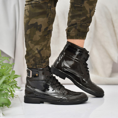 KILLER Black Casual Boots For Men Boots For Men(Black , 9)