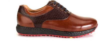 HITCARO Men's Professional & Premium Leather Golf Shoe Outdoors For Men(Brown , 9)