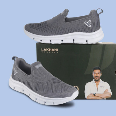 Lakhani Vardaan Clark-01 Slip On Sneakers For Men(Grey , 9)