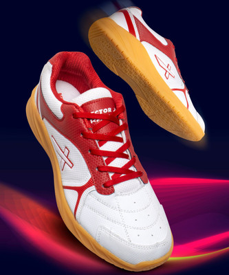 VECTOR X Ranger Court Shoes Power Cusion Synthetic Mesh Upper | Crepe Rubber Outsole Badminton Shoes For Men(Multicolor , 9)