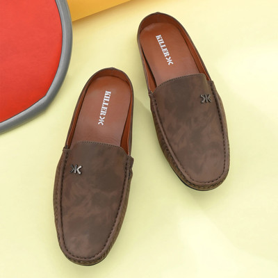 KILLER KL8044 Lightweight Comfort Extra Soft Summer Trendy Premium Stylish Loafers For Men(Brown , 9)