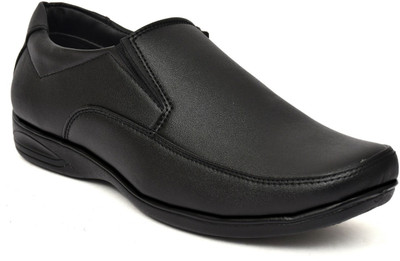 RODEXXO ClassicFlex Black Slip-On Formal Shoes Slip On For Men(Black , 8)