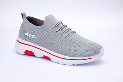 action AM 862 Running Shoes For Men(Grey , 9)