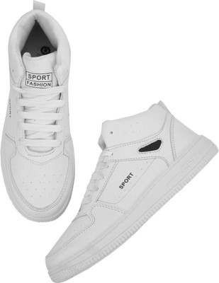Birde Premium Comfortable Regular Wear High Tops For Men(White , 10)