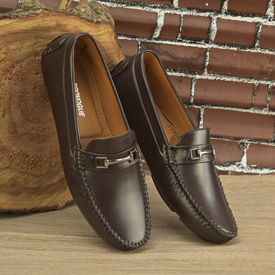 PROVOGUE Loafers For Men(Brown , 8)
