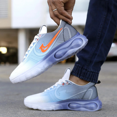 JK PORT Trending Black sports shoes for men comfortable in running and walking Outdoors For Men(Black , 6)