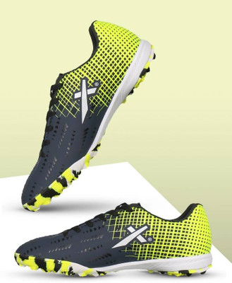 VECTOR X Royale Plus Football Shoes For Men(Navy, Green , 9)