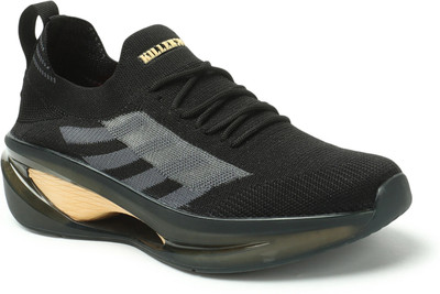 KILLER Stylish Comfortable Lightweight Breathable Socks Sports Summer Walking Shoes For Men(Black , 8)