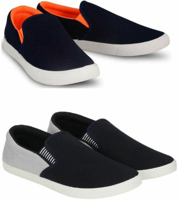 WELDONE 2 Pair Combo Trendy & Stylish Loafers For Men(Multicolor , 10)