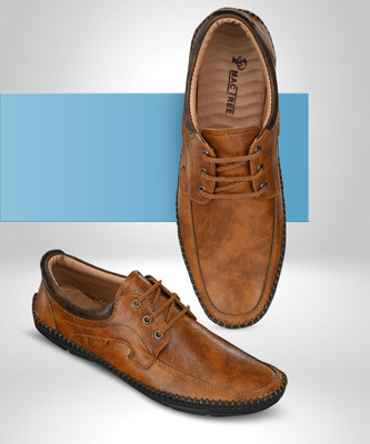 MACTREE Lace Up For Men(Tan , 7)