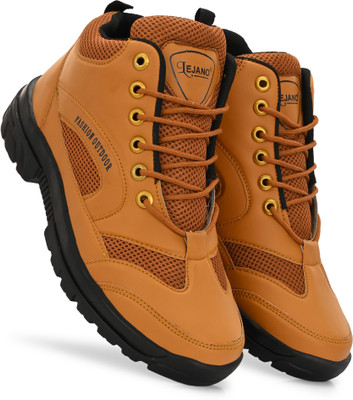 lejano High Tops For Men(Tan, Black, White , 10)