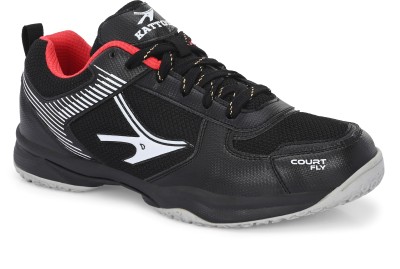 KATTOS Badminton Shoes For Men(Black , 12)