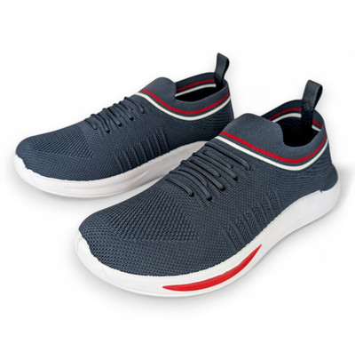 Ovee Flynet1 Lace-up Antislip Gym / Running / Walking shoes durable Airmix outsoles Casuals For Men(Grey , 7)