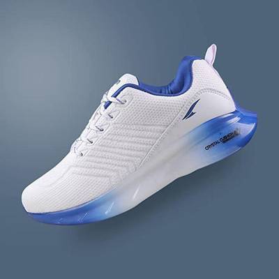 asian Crystal 13 Blue Sports Transparent Sole Running Shoes For Men White Blue Running Shoes For Men Price History