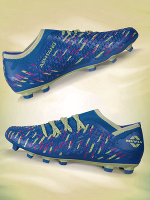 NIVIA Ashtang 2.0 Football Stud Football Shoes For Men(Blue , 11)