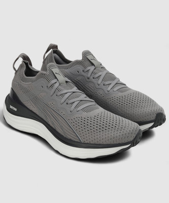 PUMA ForeverRun NITRO Knit Running Shoes For Men(Grey , 6)