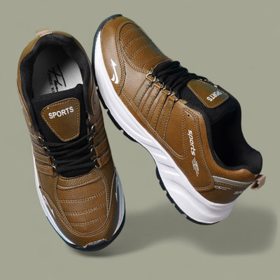 house of common HC-Freesole Brown Premium Running Shoes For Men(Brown , 10)