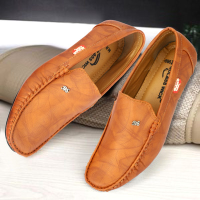 GULASS WICK Loafers For Men(Tan , 8)