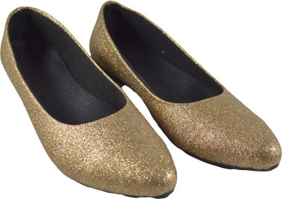 Komfy Bellies and Ballerinas for Women Bellies For Women(Gold , 3)