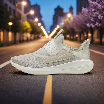 PUMA Softride Carson Sliptech II Running Shoes For Men(Beige , 7)