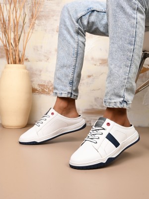 Roadster Roadster Men White Faux Leather CASUAL LACE UP Sneakers Sneakers For Men(White , 9)