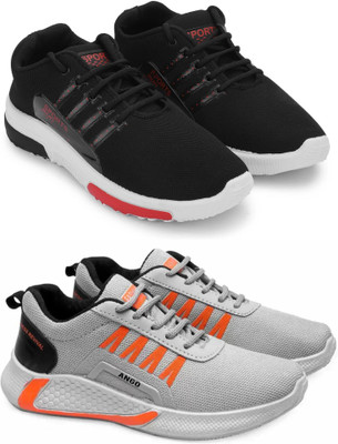 ELASA TY-RUNFREE BLACK NN_HERO GREY Outdoors For Men(Black , 9)