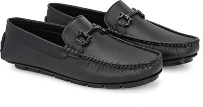 Emon Men’s Trendy Loafers Shoes | Perfect for Casual & Office Wear Loafers For Men(Black , 6)