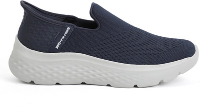 Aqualite Casual Lifestyle Soft Cushioned Insole Foam Mesh EVA Slip-On Outdoors For Men(Navy , 8)