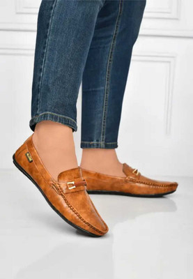 Yufas Loafers For Men(Tan , 7)