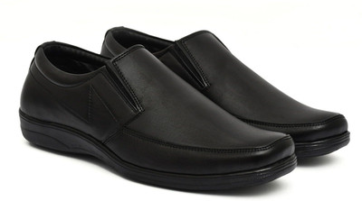 rosso bruno Rosso Bruno Men’s Black Formal Slip-On Shoes Mocassin For Men(Black , 6)