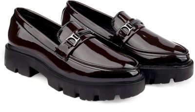 WUGATTI Comfortable & Office Wear Loafers For Men(Brown , 9)