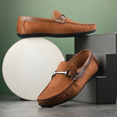 GWALK Loafers For Men(Tan , 9)
