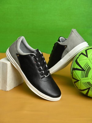 Dicy Casual Sneakers For Men(Black, Grey)