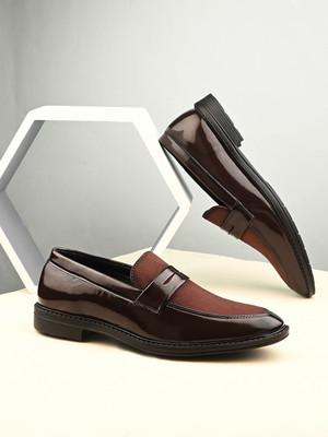 MACTREE Slip On For Men(Brown , 9)