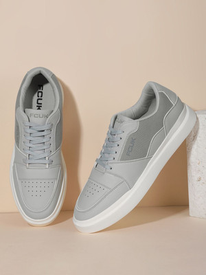 FCUK Sneakers For Men(Grey , 9)